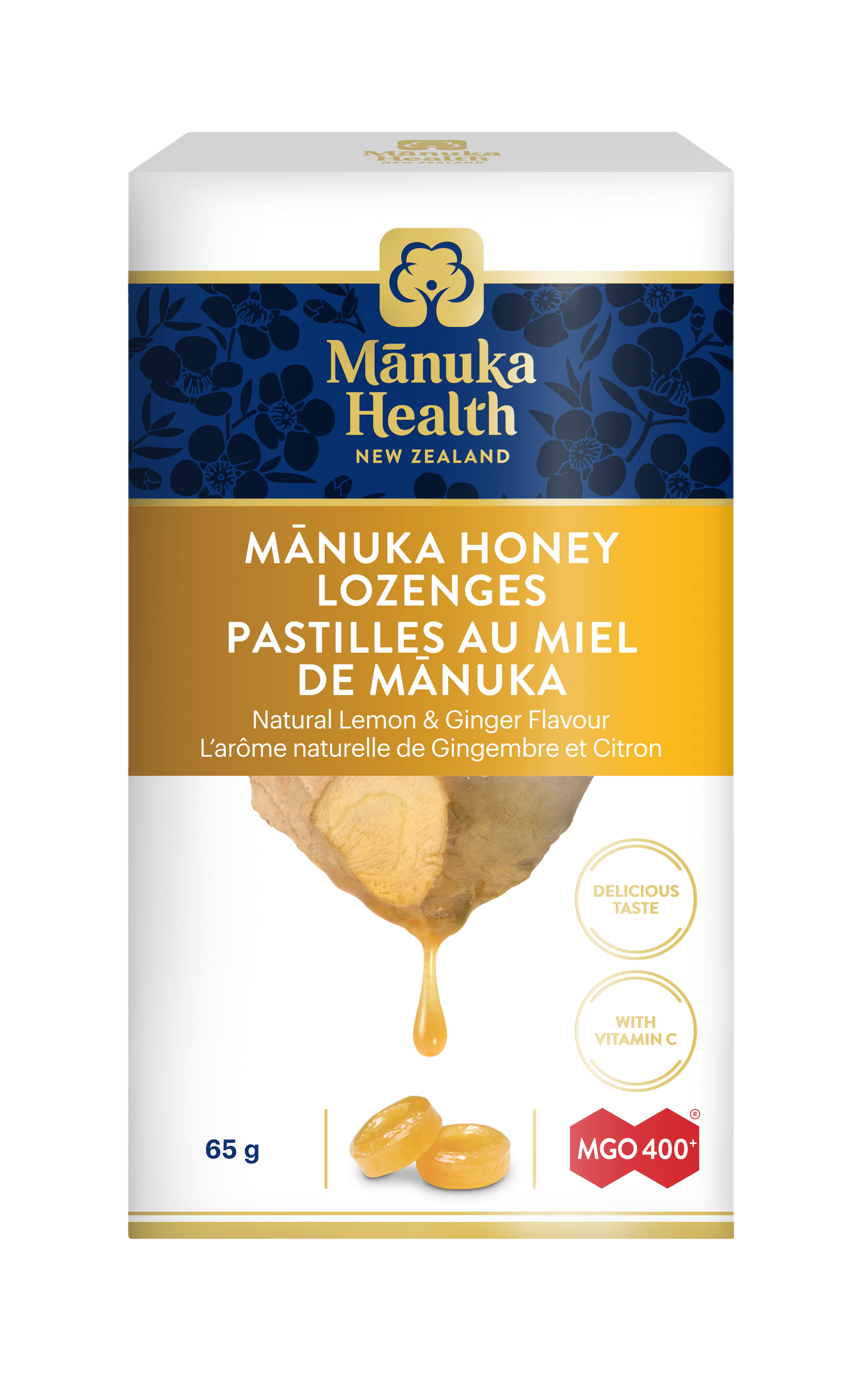 Manuka Honey Lemon & Ginger Lozenges MGO 400+